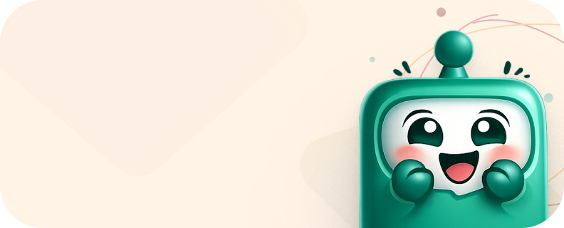 Widget — Happy excited mascot expression, task completed or streak achieved
